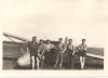 35.zleva-Olda Dvořák,Šafka,?,Richard Horký,Olda Kábrt,?,Pionýr VT-109-před starým(původním)hangárem
